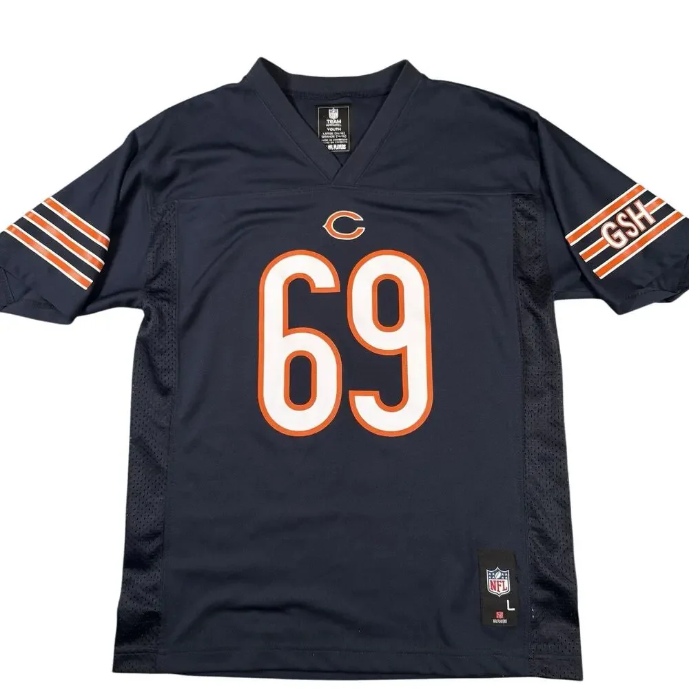 Jared Allen #69 NFL Chicago Bears Home Navy Player Jersey Youth L